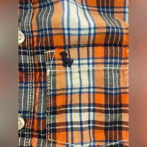 Set of 2 Carters boys size 2T plaid button down long sleeved collared shirts - Picture 5 of 6